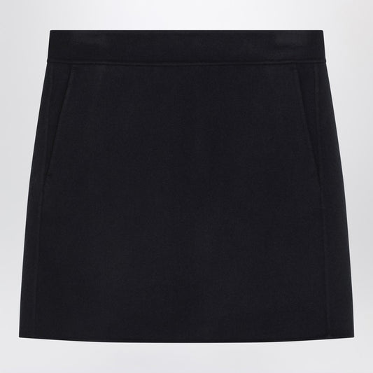 S Max Mara Mini skirt in midnight blue wool