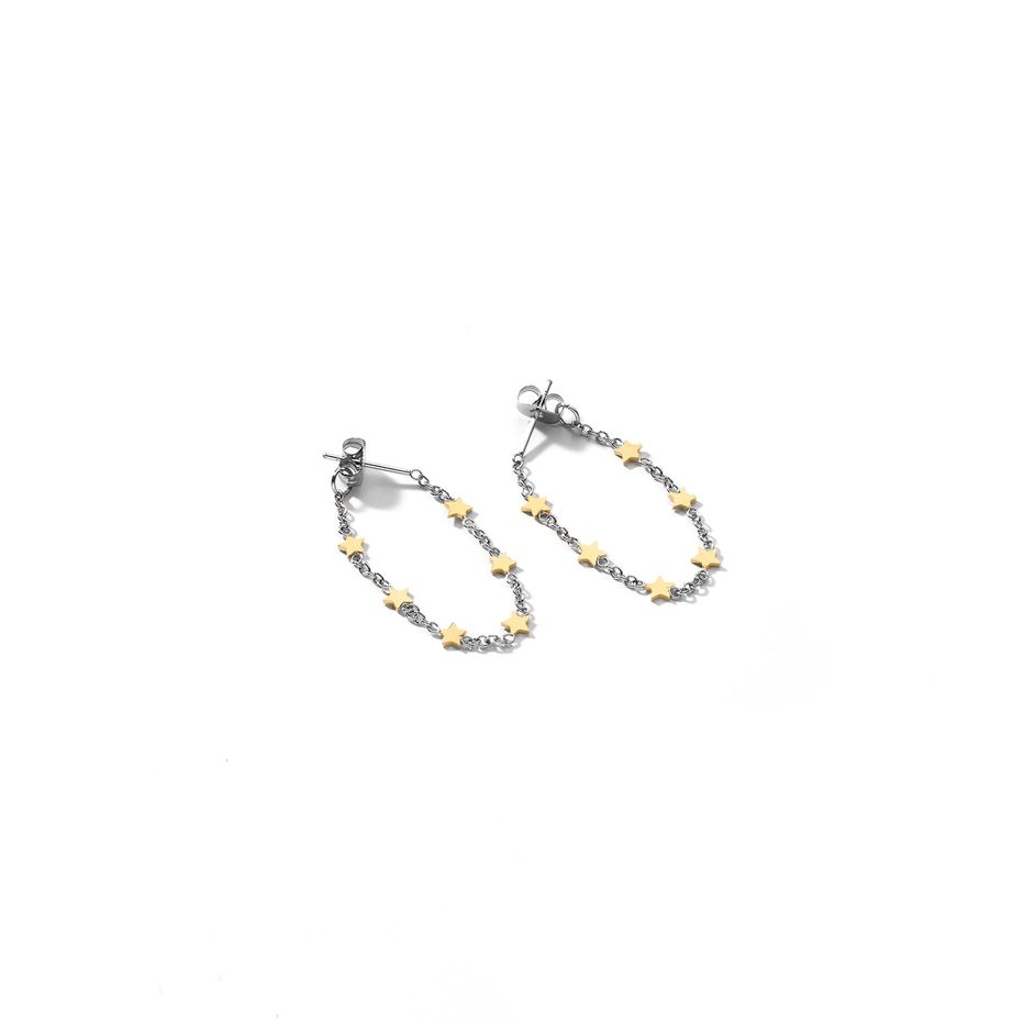 AN JEWELS JEWELRY Mod. ADC.E22YS delicate hoop earrings on white background