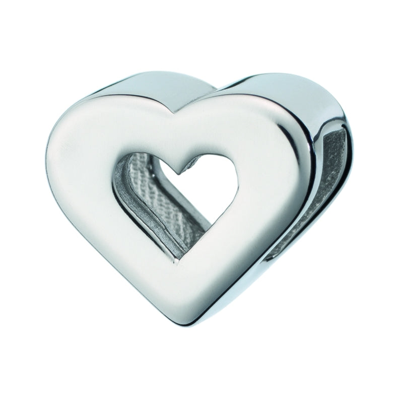 AN JEWELS JEWELRY Mod. AL.DLI02SS heart-shaped silver charm