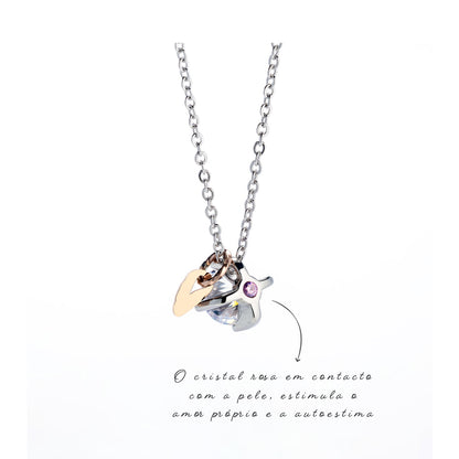 AN JEWELS JEWELRY Mod. AL.NLFY01 necklace with crystal pendant