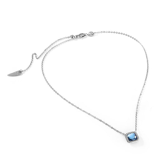 AN JEWELS JEWELRY Mod. AL.NMW07SBL necklace with blue gemstone pendant