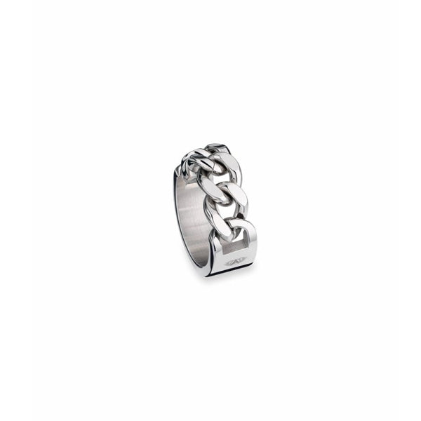 AN JEWELS JEWELRY Mod. AL.RLY01S-7 silver chain ring showcasing elegant design.