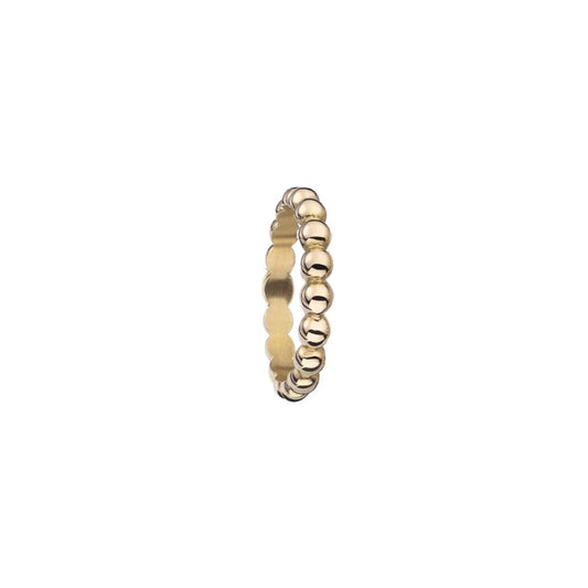 AN JEWELS JEWELRY Mod. AR.R1NS07Y-9 elegant gold ring with bead design