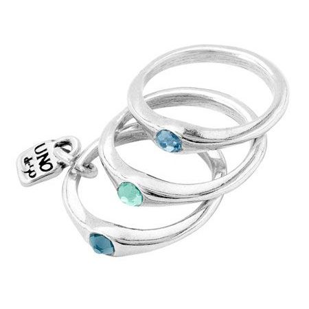 ANELLI UNO DE 50 MOD. UD_ANI0678AZUMTL12 DESIGNER FASHION JEWELLERY