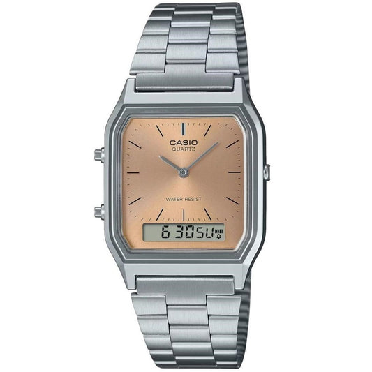 CASIO VINTAGE Mod. EDGY COLLECTION SUNRAY DIAL - PINK COPPER AQ-230A-4AMQYES