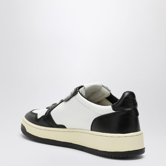 AUTRY Medalist black/white leather trainer