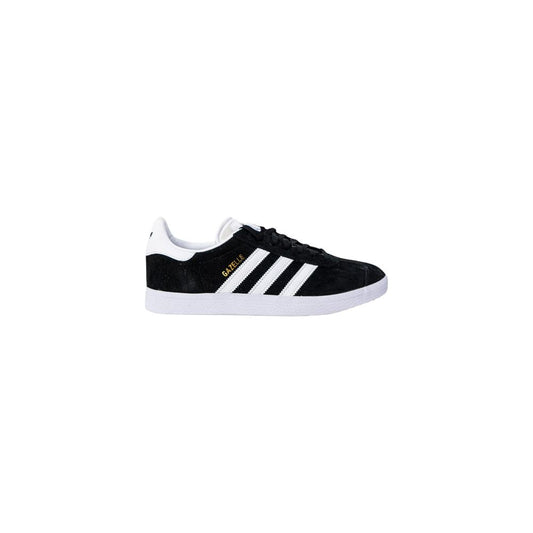 Adidas Black Polyethylene Sneaker GAZELLE BB5476 with three stripes and logo, durable polyurethane material, excellent grip.