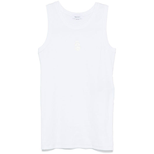 Alexander McQueen Top White Topwear