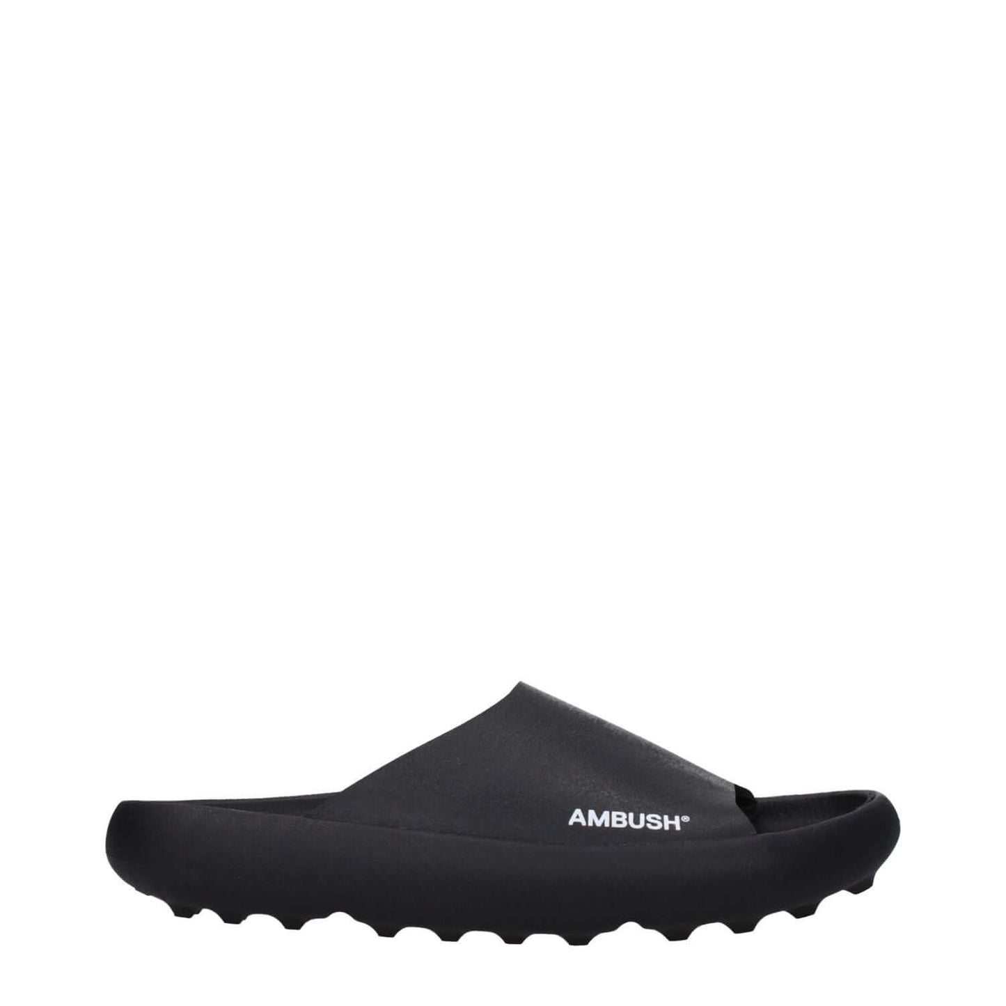 Ambush Black Cotton Slippers