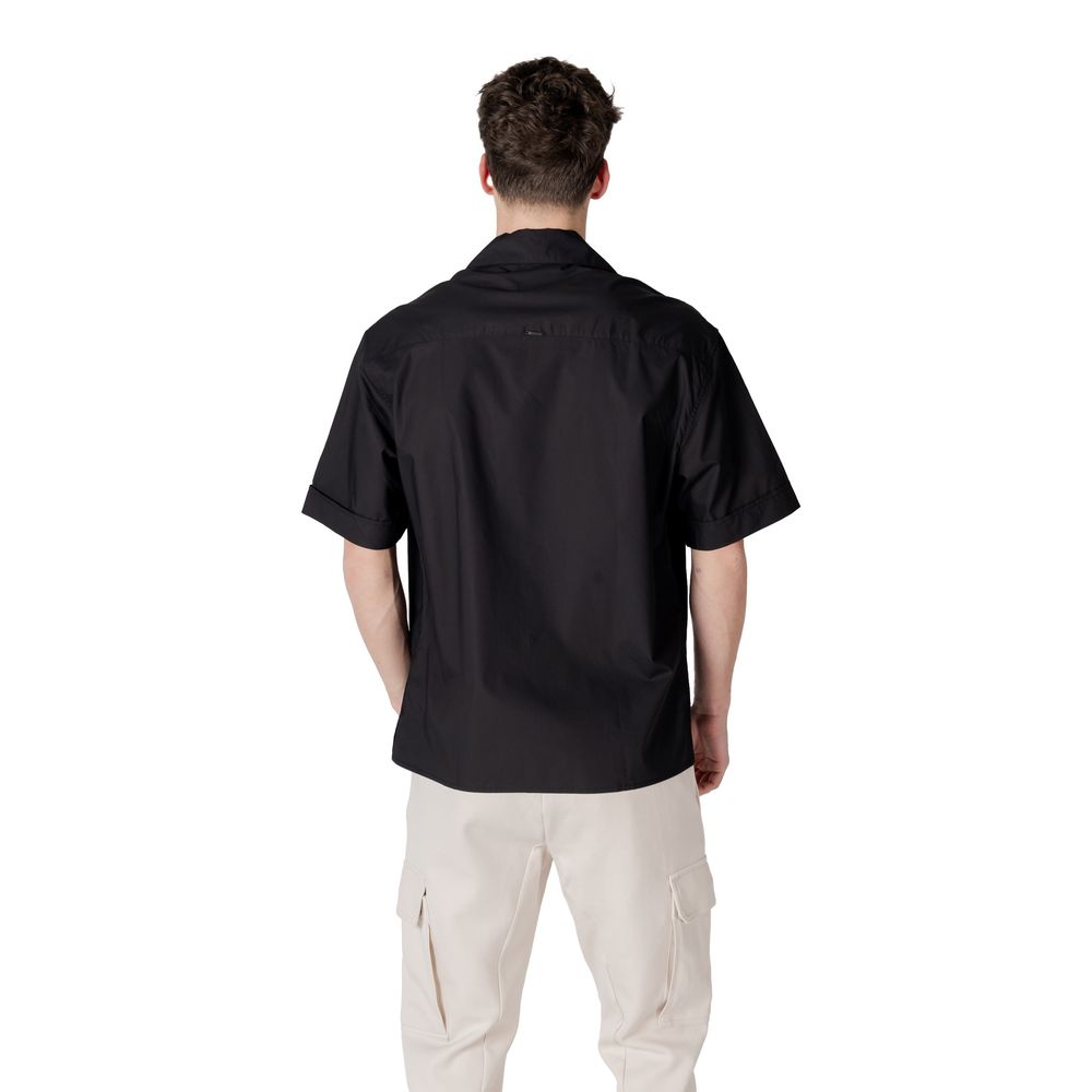 Antony Morato Black Lyocell Shortsleeve Shirt