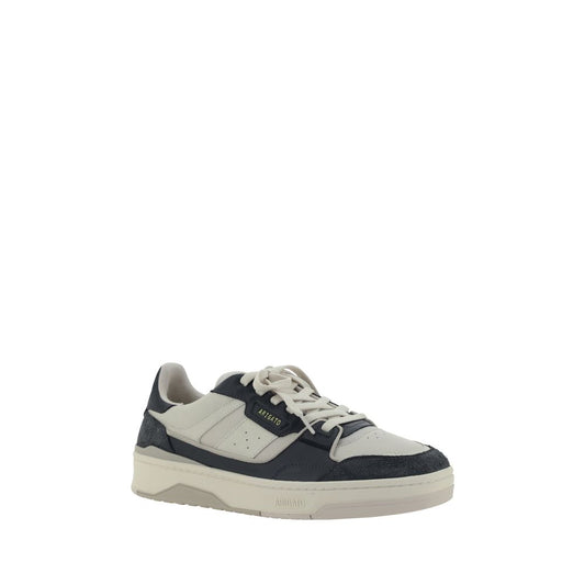 Axel Arigato Clay Sneakers with suede inserts, round toe, rubber sole, lace-up closure, and perforated details, brand signature visible.
