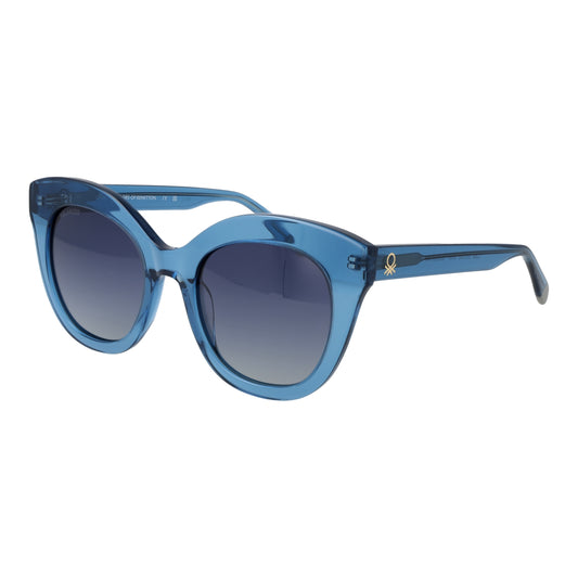 Blue sunglasses for women, BENETTON MOD. BE5090 53649, stylish design, gradient lenses.