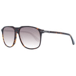BMW Brown Men Sunglass with plastic full-rim aviator frame and gradient brown lenses, 100% UVA & UVB protection, includes branded case.