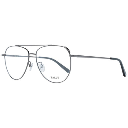 Bally Gray Metal Glasses (Frames) Bally