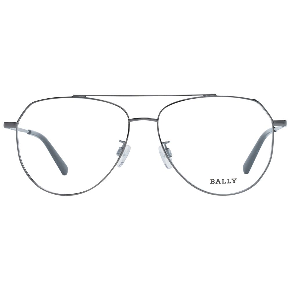 Bally Gray Metal Glasses (Frames) Bally