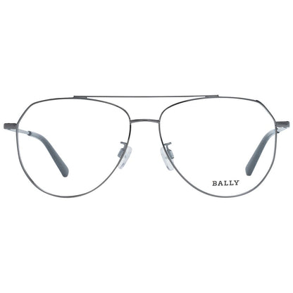 Bally Gray Metal Glasses (Frames) Bally