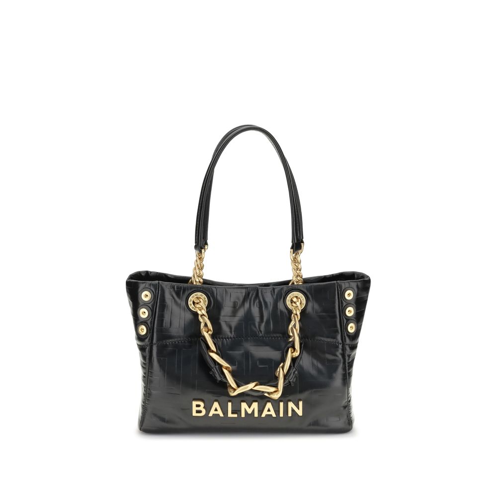 Balmain Black Calf Leather Bos Taurus Shoulder Bag