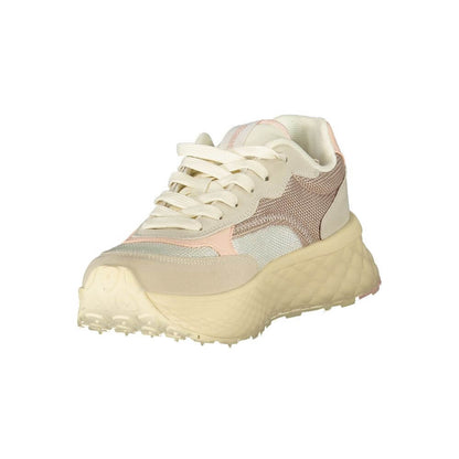 Blauer Beige Polyester Women Sneaker