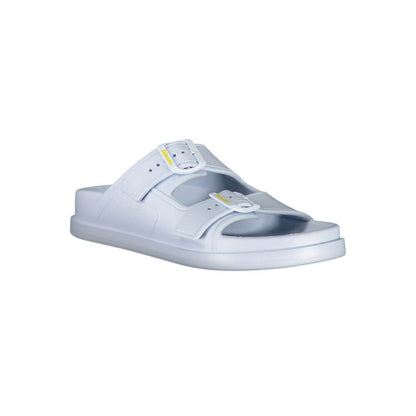 Blauer Blue Polyethylene Women Sandal with adjustable buckles and iconic logo, slip-on design for contemporary chic style.