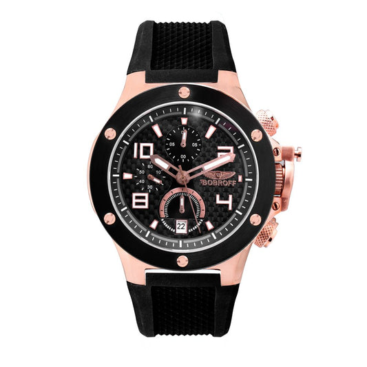 Bobroff Black Rubber Dress Watch