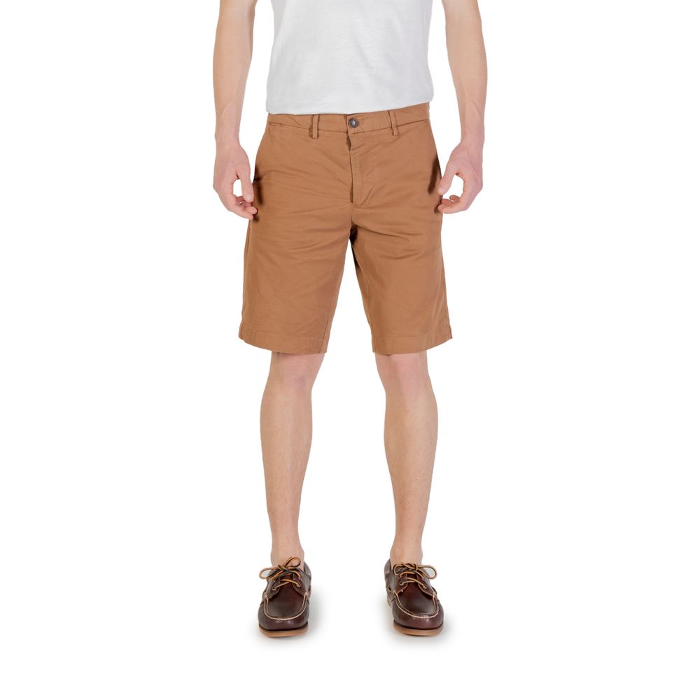 Borghese Beige Cotton Bermuda Shorts