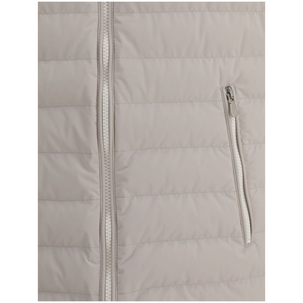 Brunello Cucinelli Beige Polyamide Jackets And Coat