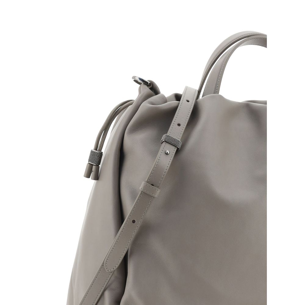 Front view with bag zipped and handles upright.