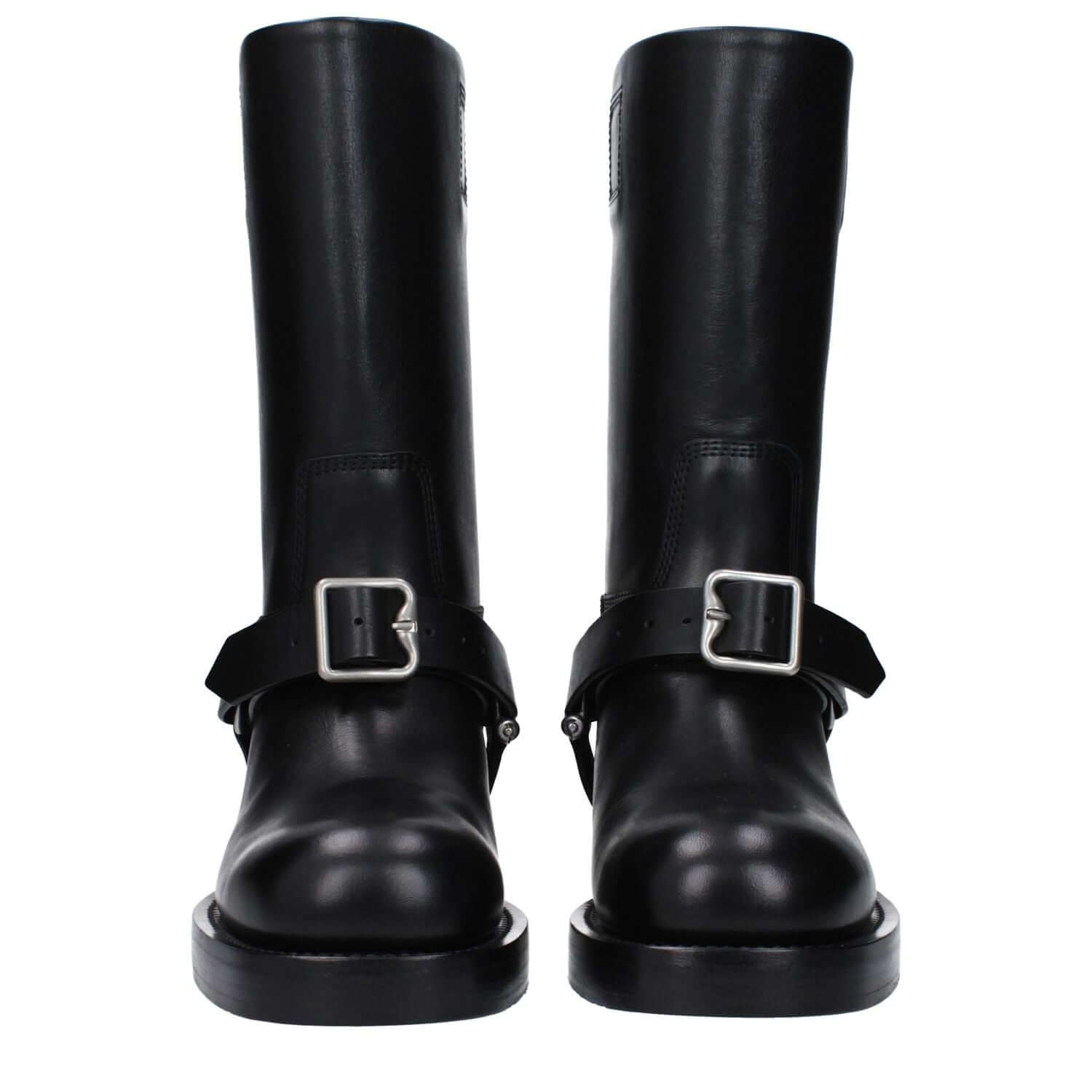 Burberry Black Leather Boots