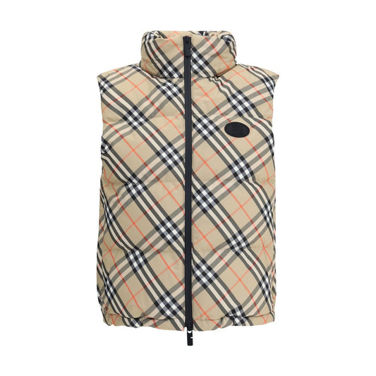 Burberry Multicolor Polyester Sleveless Jacket