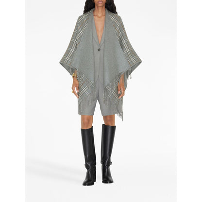 Burberry Vintage Check Reversible Wool Cape