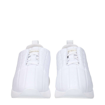 Burberry White Leather Sneakers
