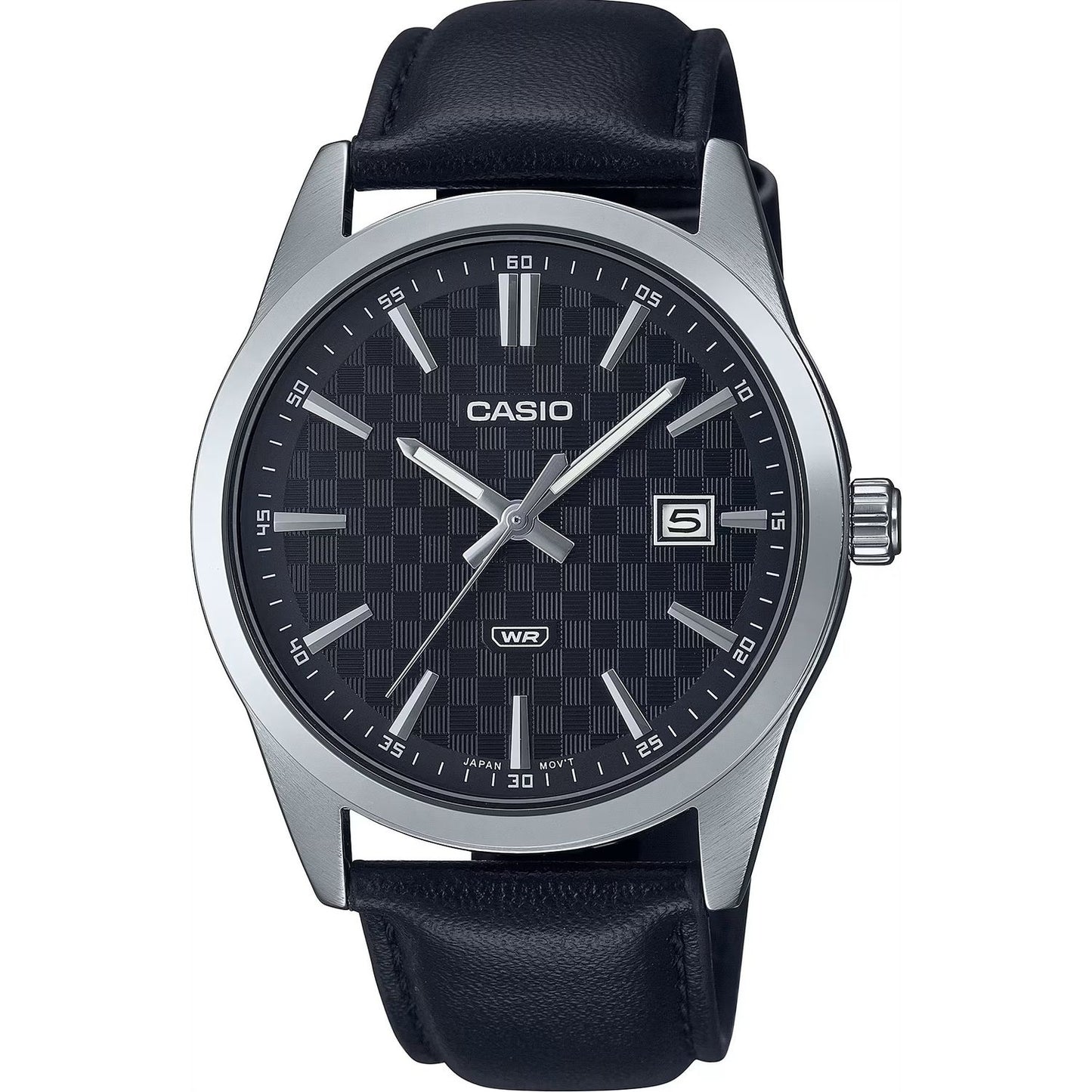 CASIO COLLECTION Mod. DATE - CARBON LOOK - SILVER & BLACK WATCHES