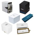Variety of official Casio watch boxes for CASIO COLLECTION Mod. ONLY TIME SILVER&GOLD wristwatch packaging.