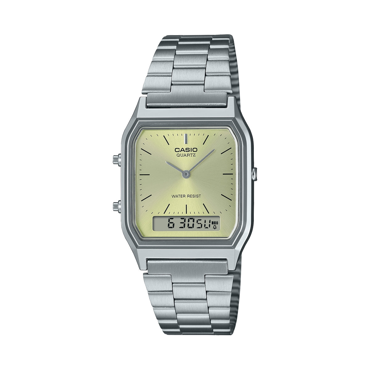 CASIO VINTAGE Mod. EDGY COLLECTION SUNRAY DIAL - GREEN LEMON WATCHES