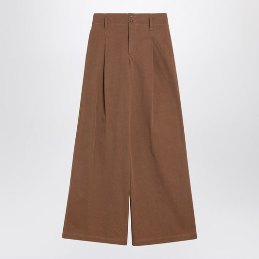 Chloé Brown palazzo pants in cotton