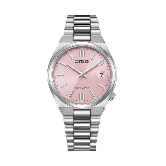 CITIZEN MOD. NJ0200-50Z watch with pink dial and metal bracelet