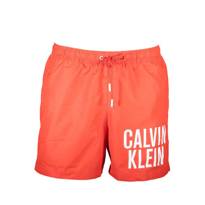 Calvin Klein Red Polyester Swimwear