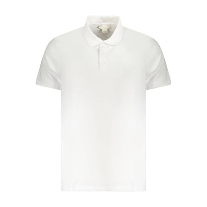 Calvin Klein White Cotton Men Polo Shirt for timeless elegance and comfort, featuring understated embroidery and iconic logo.