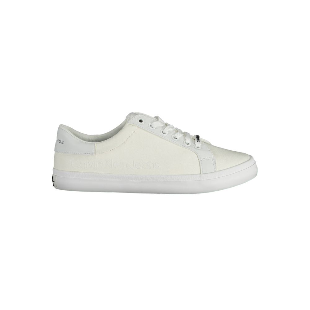 Calvin Klein White Cotton Sneaker