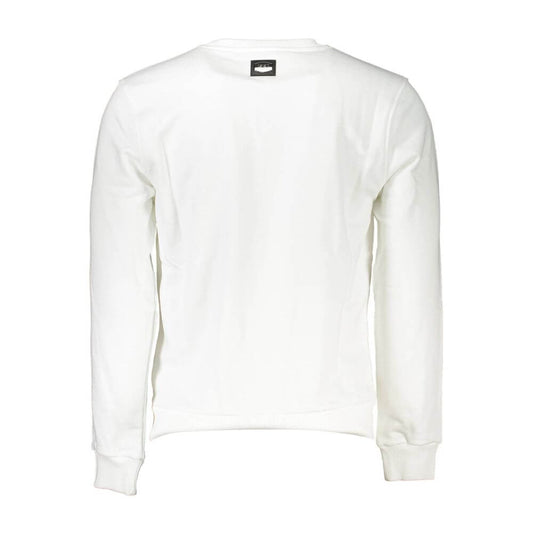 Cavalli Class White Cotton Sweater