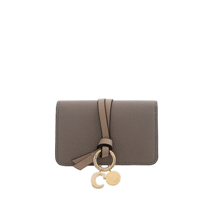 Chloé Gray Calf Leather Bos Taurus Wallet