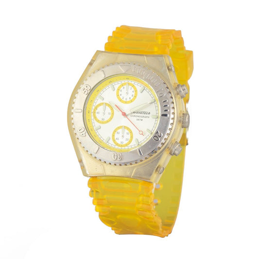 Chronotech Yellow Rubber Sport Watch