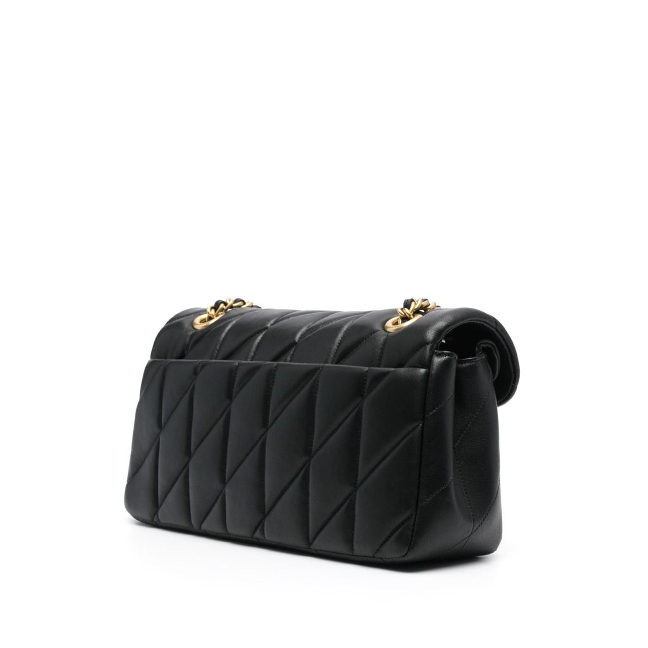 Front view with bag zipped and handles upright.