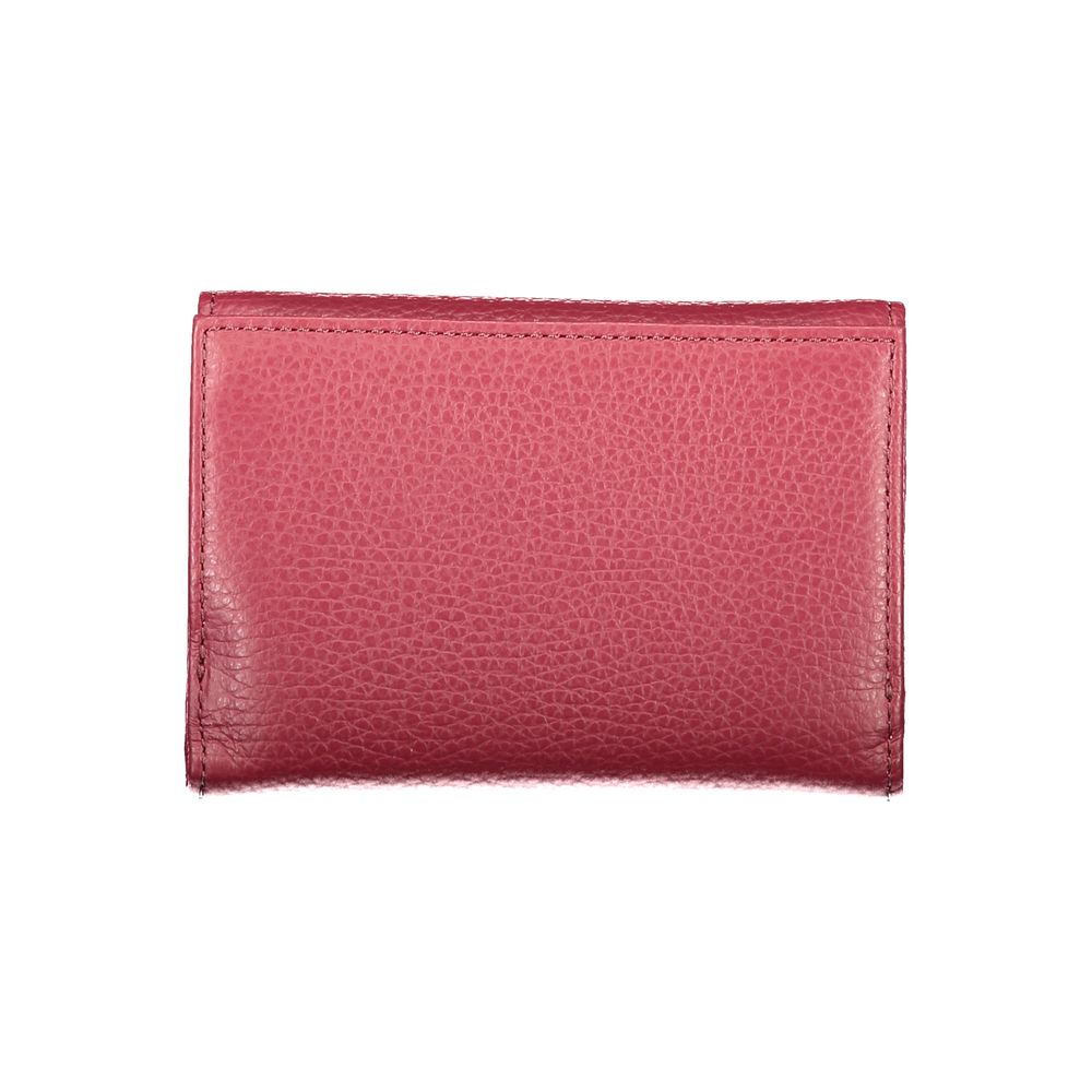 Coccinelle Purple Leather Women Wallet - Italian-crafted elegant wallet with compartments and coin pocket.