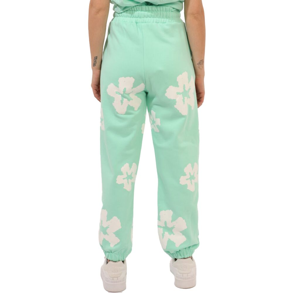 Comme Des Fuckdown Green Cotton Women Sweatpant