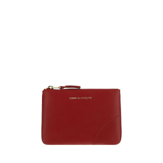 Comme Des Garçons Red Calf Leather Bos Taurus Wallet