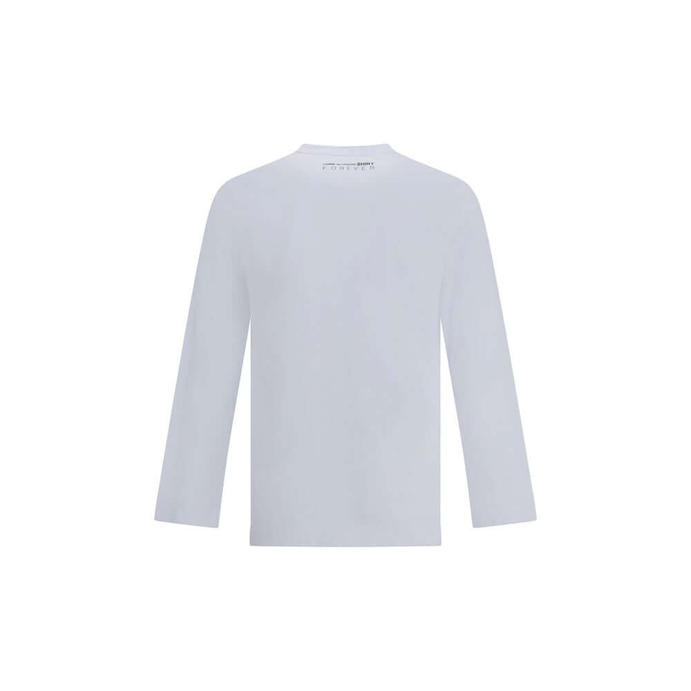 Comme Des Garçons White Cotton Long Sleeve T-Shirt