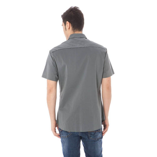 Costume National Gray Cotton Shirt CO-6274-IT50 | L