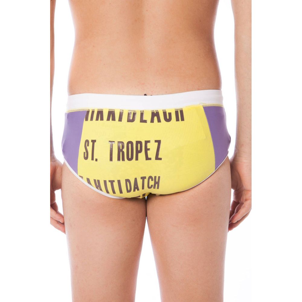 Datch Giallo Poliammide Men Swim Brief