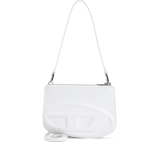 White Diesel 1DR Twin shoulder bag with detachable strap and top zip fastening.
